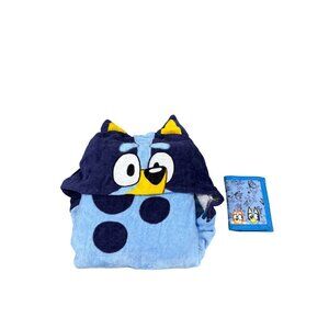 Bluey Kids Hooded Towel & Matching Wallet Set 100% Cotton Ages 3+